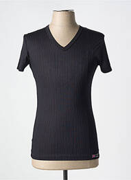 T-shirt stretch manches courtes noir MANSTORE homme