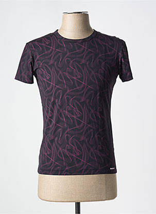 T-shirt stretch manches courtes violet MANSTORE homme