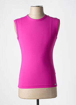 Débardeur stretch sans manche rose MANSTORE homme
