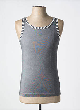 Débardeur stretch sans manche gris OLAF BENZ homme