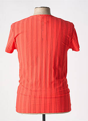 T-shirt stretch manches courtes orange BODY ART homme