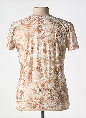 T-shirt stretch manches courtes marron MANSTORE homme