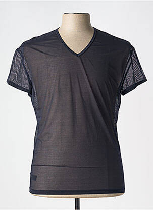 T-shirt coupe cintrée manches courtes bleu HOM homme