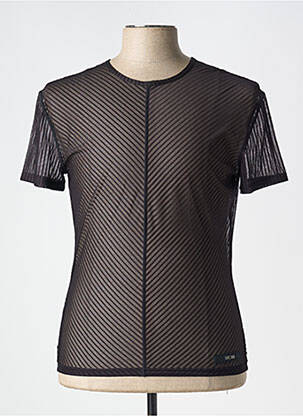 T-shirt coupe cintrée manches courtes noir HOM homme