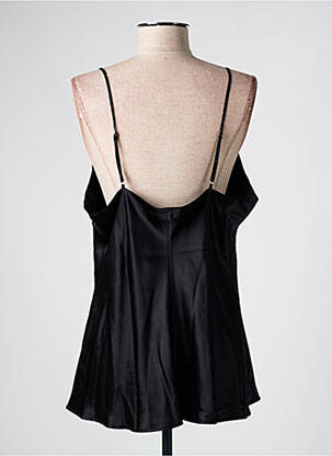 Top/caraco tissage satiné noir MARJOLAINE femme