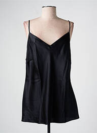 Top/caraco tissage satiné noir MARJOLAINE femme