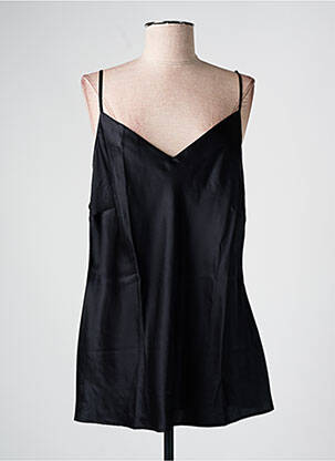 Top/caraco tissage satiné noir MARJOLAINE femme