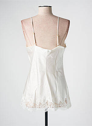Top/caraco tissage satiné beige MARJOLAINE femme