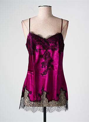 Top/caraco tissage satiné violet MARJOLAINE femme