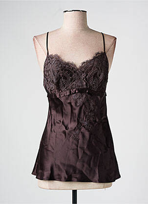 Top/caraco tissage satiné gris MARJOLAINE femme