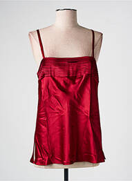 Top/caraco tissage satiné rouge MARJOLAINE femme