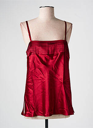 Top/caraco tissage satiné rouge MARJOLAINE femme