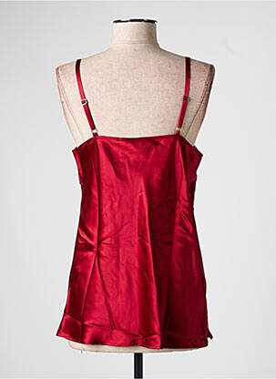Top/caraco tissage satiné rouge MARJOLAINE femme