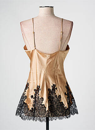 Top/caraco tissage satiné beige MARJOLAINE femme