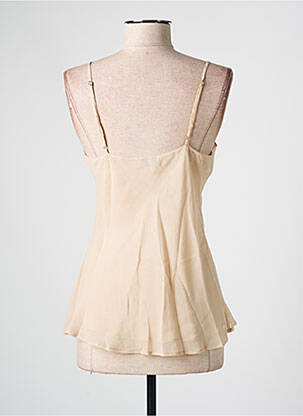 Top/caraco effet matière satinée beige MARJOLAINE femme