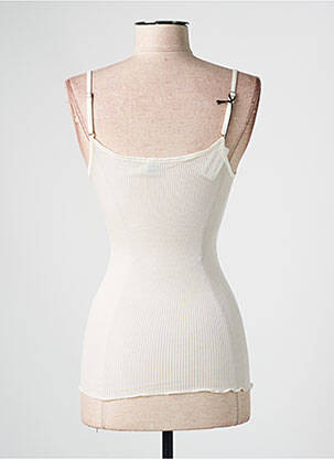Top/caraco effet matière satinée beige MADIVA femme