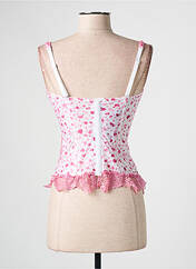 Corset rose AMBRA pour femme seconde vue