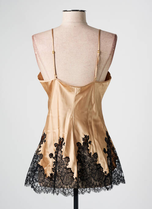 Top/caraco tissage satiné beige MARJOLAINE femme