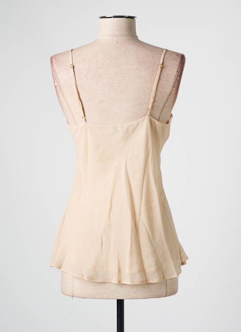 Top/caraco effet matière satinée beige MARJOLAINE femme