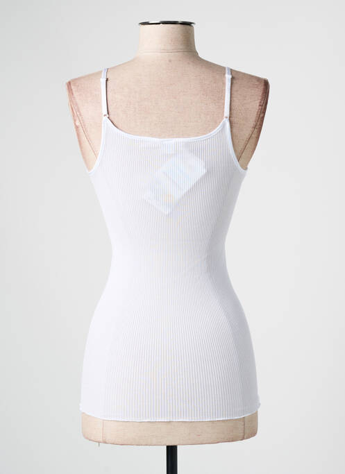 Top/caraco tissage côtelé blanc OSCALITO femme