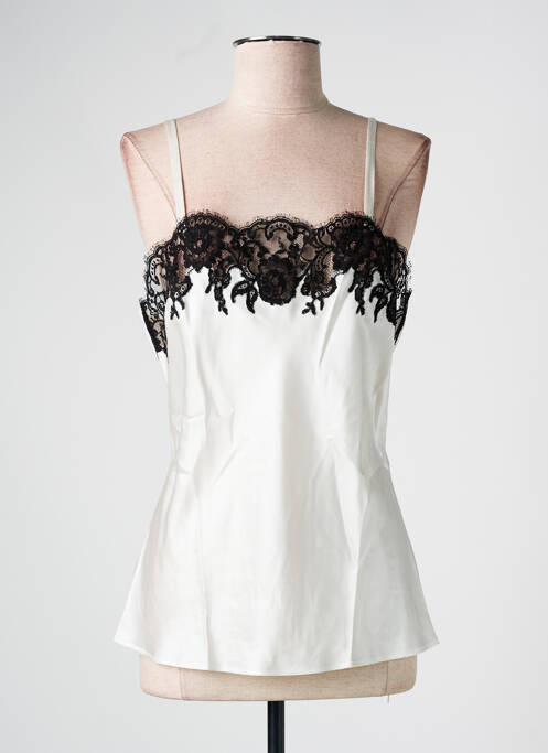 Top/Caraco blanc MARJOLAINE pour femme