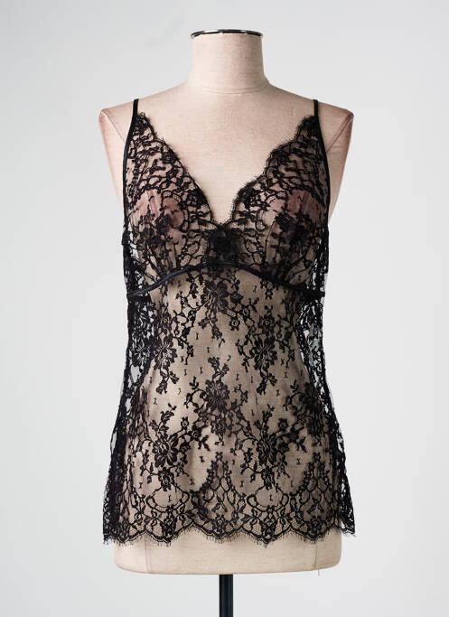 Top/Caraco noir MARJOLAINE pour femme