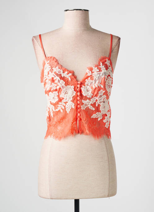 Top/Caraco orange MARJOLAINE pour femme