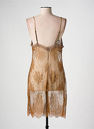 Nuisette/combinette col v marron MARJOLAINE femme