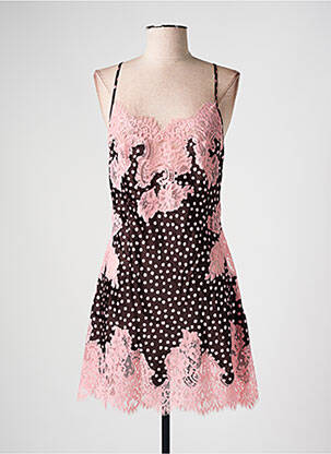 Nuisette/combinette col v rose MARJOLAINE femme