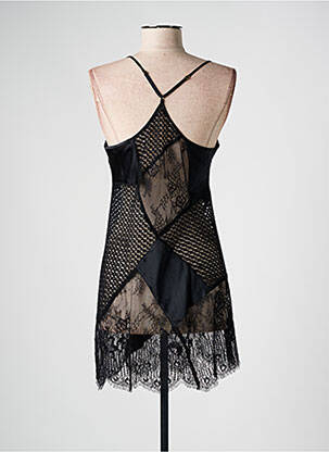 Nuisette/combinette fines bretelles noir MARJOLAINE femme