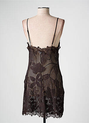 Nuisette/combinette col v marron MARJOLAINE femme
