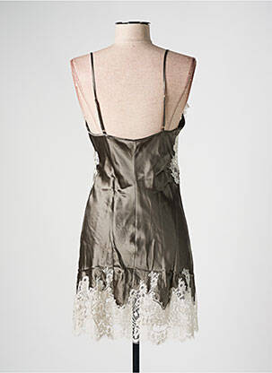 Nuisette/combinette col v gris MARJOLAINE femme