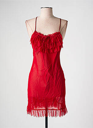 Nuisette/combinette col rond rouge MARJOLAINE femme