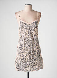 Nuisette/combinette col v marron MARJOLAINE femme