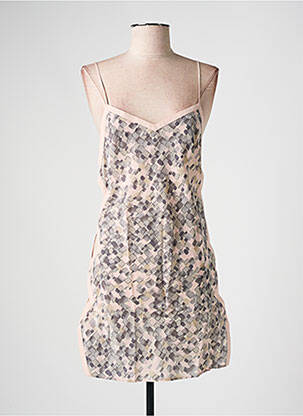 Nuisette/combinette col v marron MARJOLAINE femme