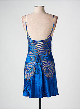Nuisette/combinette col v bleu MARJOLAINE femme