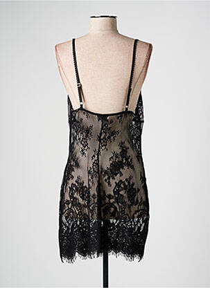 Nuisette/combinette col v noir MARJOLAINE femme
