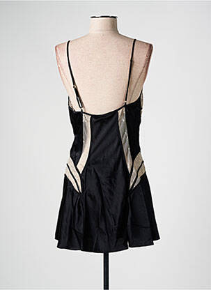 Nuisette/combinette col v noir MARJOLAINE femme