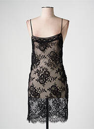 Nuisette/combinette col rond noir MARJOLAINE femme