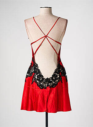 Nuisette/combinette col rond rouge MARJOLAINE femme