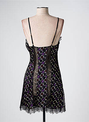 Nuisette/combinette col v noir MARJOLAINE femme