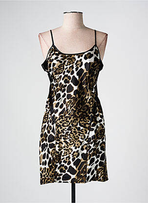 Nuisette/combinette col rond noir MARJOLAINE femme