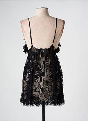 Nuisette/combinette col v noir MARJOLAINE femme