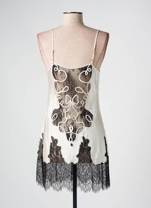 Nuisette/combinette col rond blanc MARJOLAINE femme