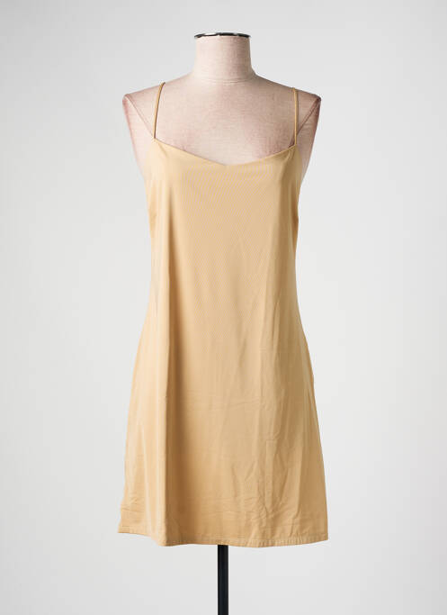 Jupon /Fond de robe beige MARJOLAINE pour femme