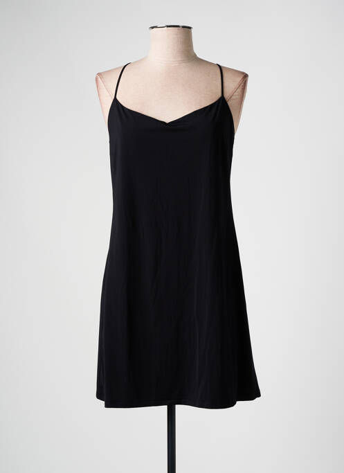 Jupon /Fond de robe noir MARJOLAINE pour femme