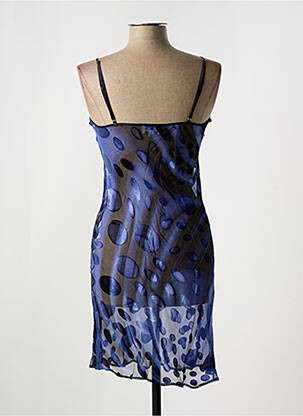 Nuisette/combinette col rond bleu MARJOLAINE femme