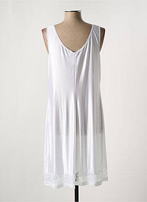 Jupon /fond de robe stretch blanc MARJOLAINE femme
