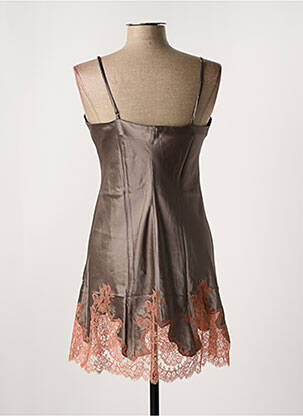 Nuisette/combinette effet matière satinée gris MARJOLAINE femme