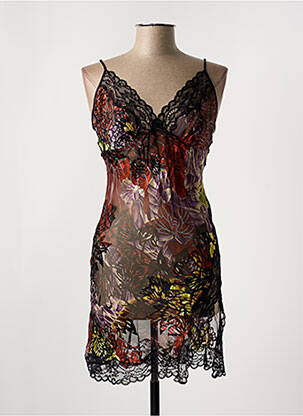 Nuisette/combinette légère et transparente noir MARJOLAINE femme